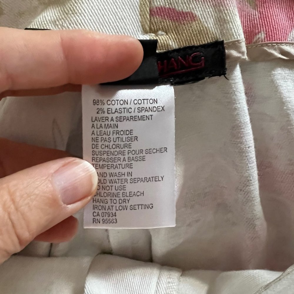 Simon Chang Printed Cotton Pant Suit S - Picture 11 of 11